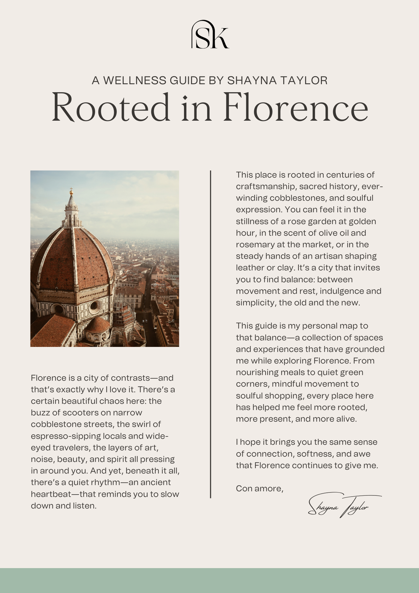 Serenity In The City: A Florence Wellness Guide