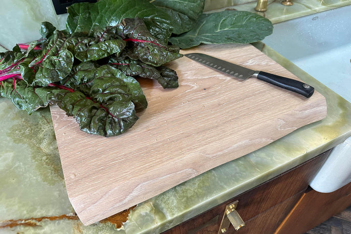 Eco-Luxe Florence Cutting Board – X The Wooden Palate - White Oak Edition