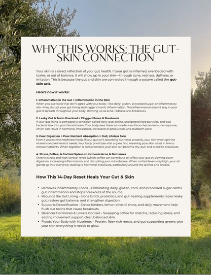 Glow from Within: A 14-Day Gut &amp; Skin Reset for Acne-Free Skin