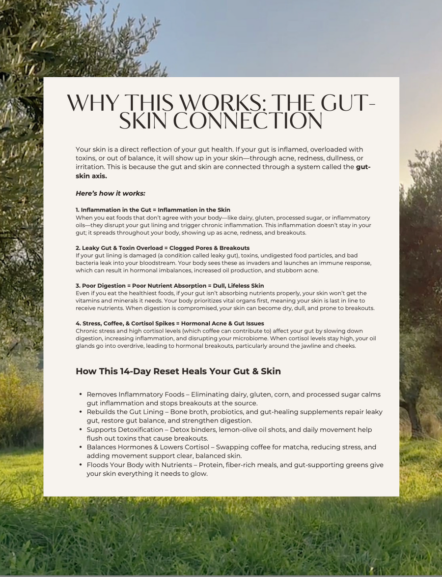 Glow from Within: A 14-Day Gut & Skin Reset for Acne-Free Skin